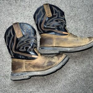 Cody James Xero Gravity Gibson Saddle Vamp Square Toe Western Boots Size 11EE